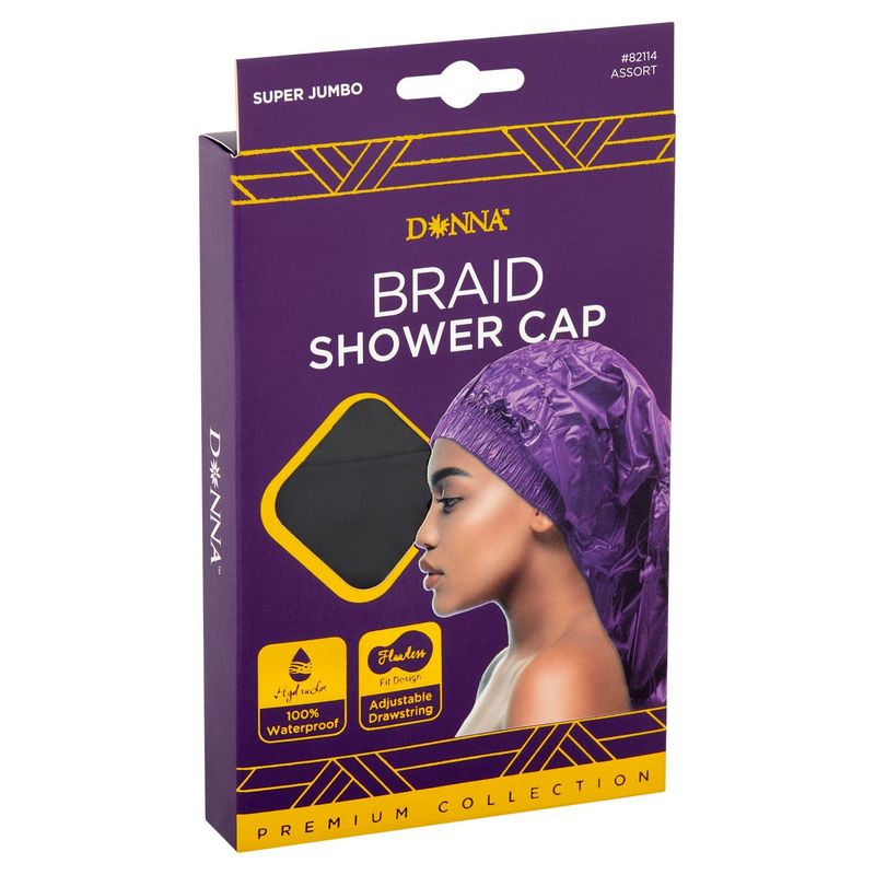 Donna Super Jumbo #82114 Assort Braid Shower Cap