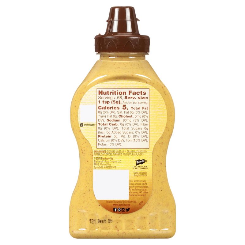 French's Spicy Brown Mustard, 12 oz
