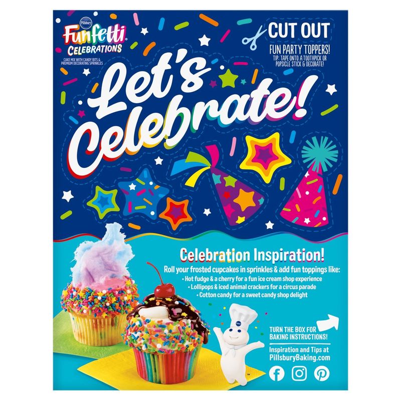 Pillsbury Funfetti Celebrations Cake Mix, 19.4 oz