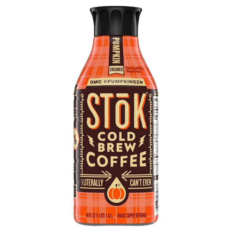 STōK Pumpkin Creamed Cold Brew Coffee Beverage, 48 fl oz