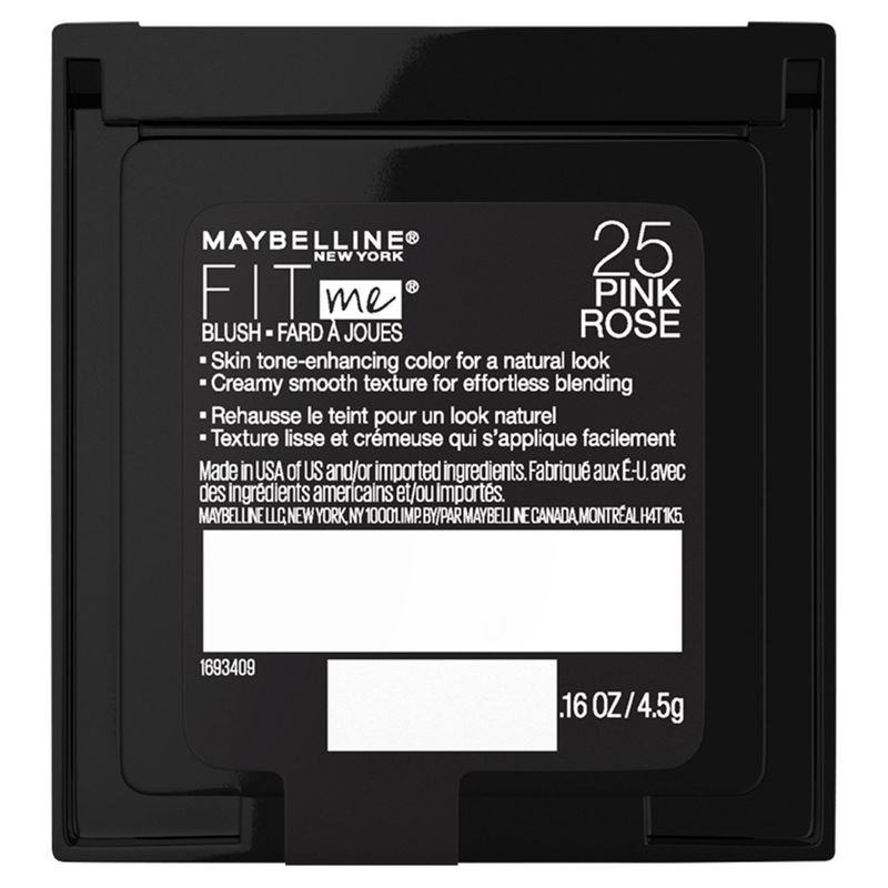 Maybelline New York Fit Me! 25 Pink Rose Blush, .16 oz