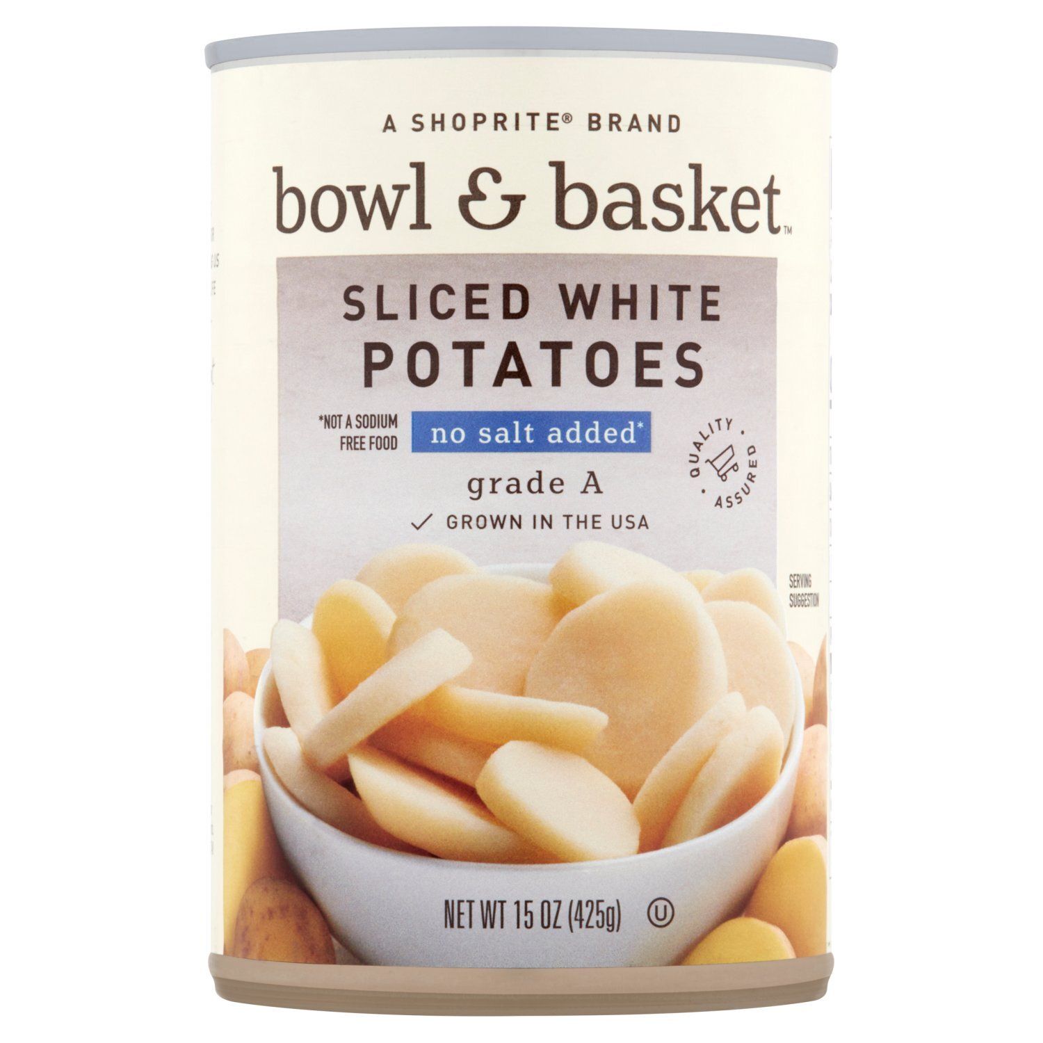 Bowl &amp; Basket Sliced White Potatoes, No Salt Added, 15 oz
