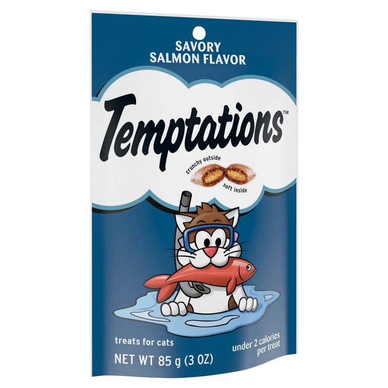Temptations Savory Salmon Flavor Treats for Cats, 3 oz