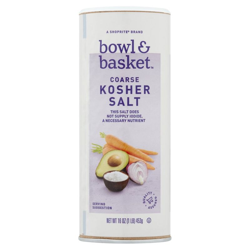 Bowl &amp; Basket Coarse Kosher Salt, 16 oz