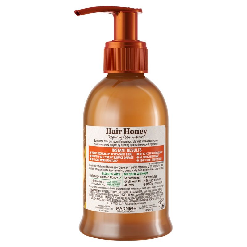 Garnier Whole Blends Hair Honey Repairing Serum, 5.1 fl oz