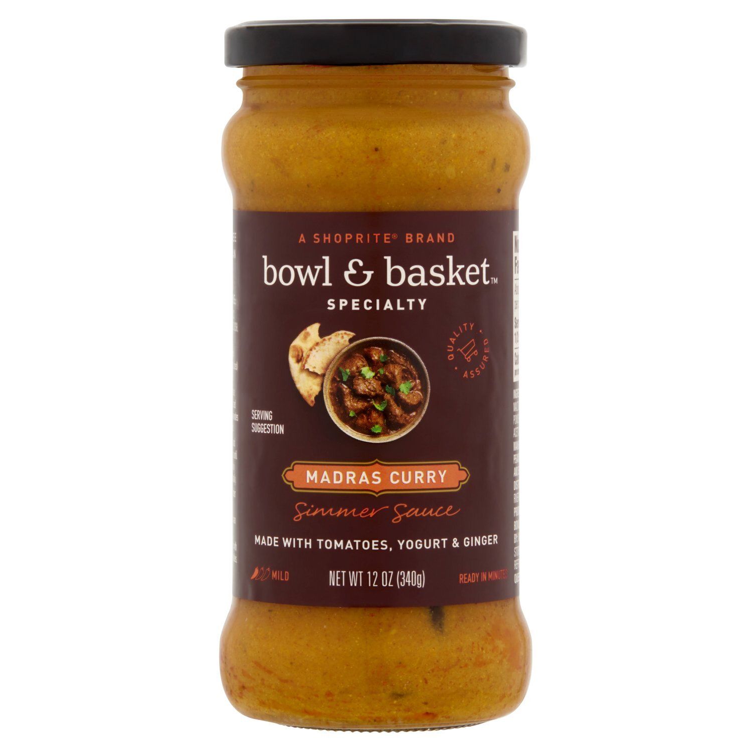 Bowl &amp; Basket Specialty Madras Curry Simmer Sauce, 12 oz
