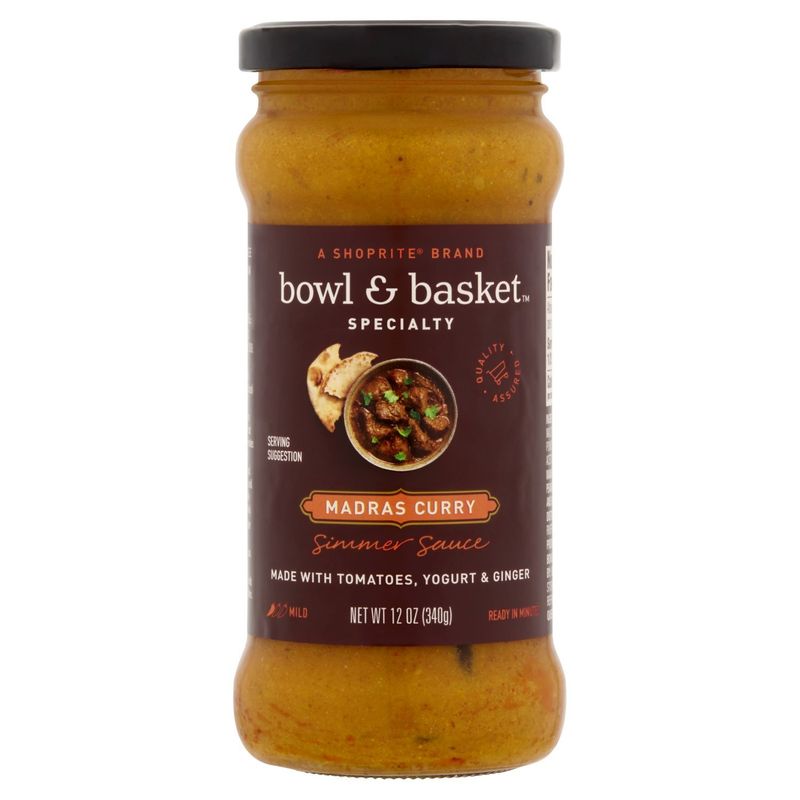 Bowl &amp; Basket Specialty Madras Curry Simmer Sauce, 12 oz