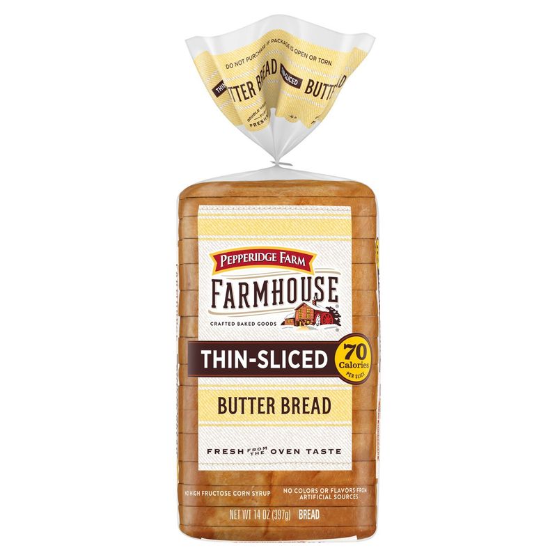 Pepperidge Farm Farmhouse Thin-Sliced Butter Bread, 14 oz