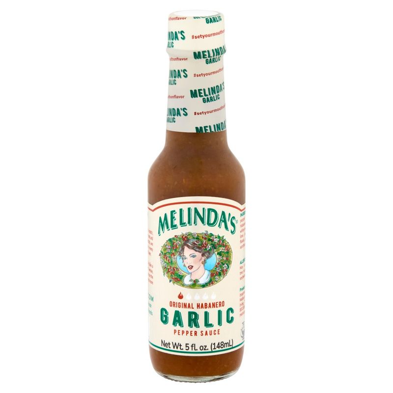 Melinda's Original Habanero Garlic Pepper Sauce, 5 fl oz