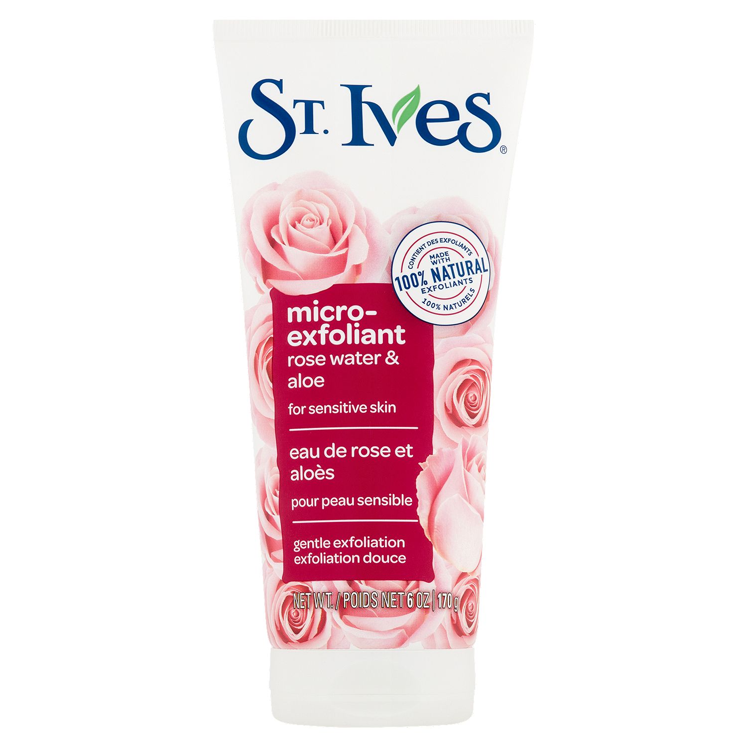 St. Ives Rose Water &amp; Aloe Micro-Exfoliant, 6 oz