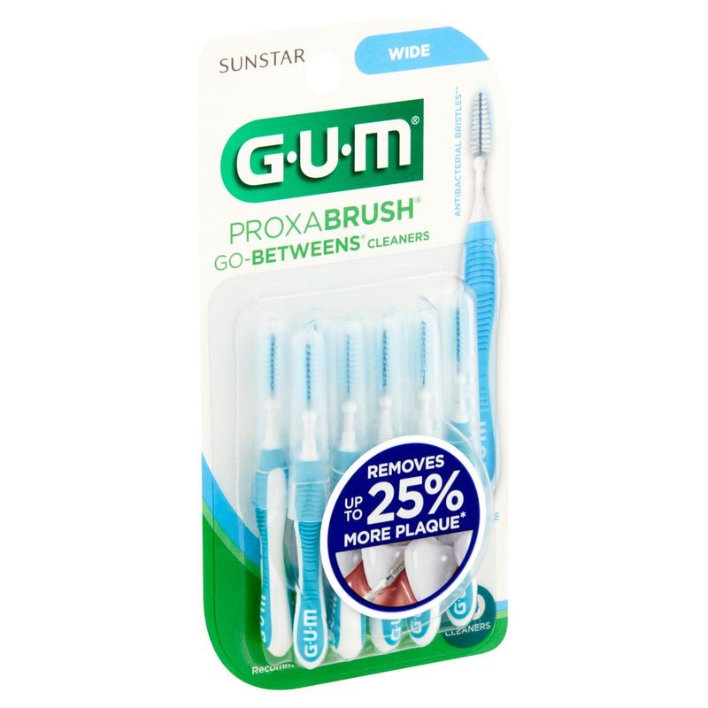 Sunstar G-U-M Proxabrush Go-Betweens Wide Cleaners, 10 count