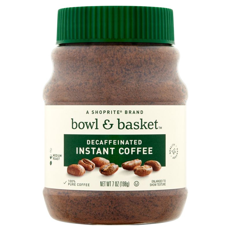 Bowl &amp; Basket Medium Roast Decaffeinated Instant Coffee, 7 oz