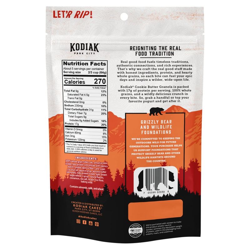 Kodiak Cookie Butter Granola, 11 oz