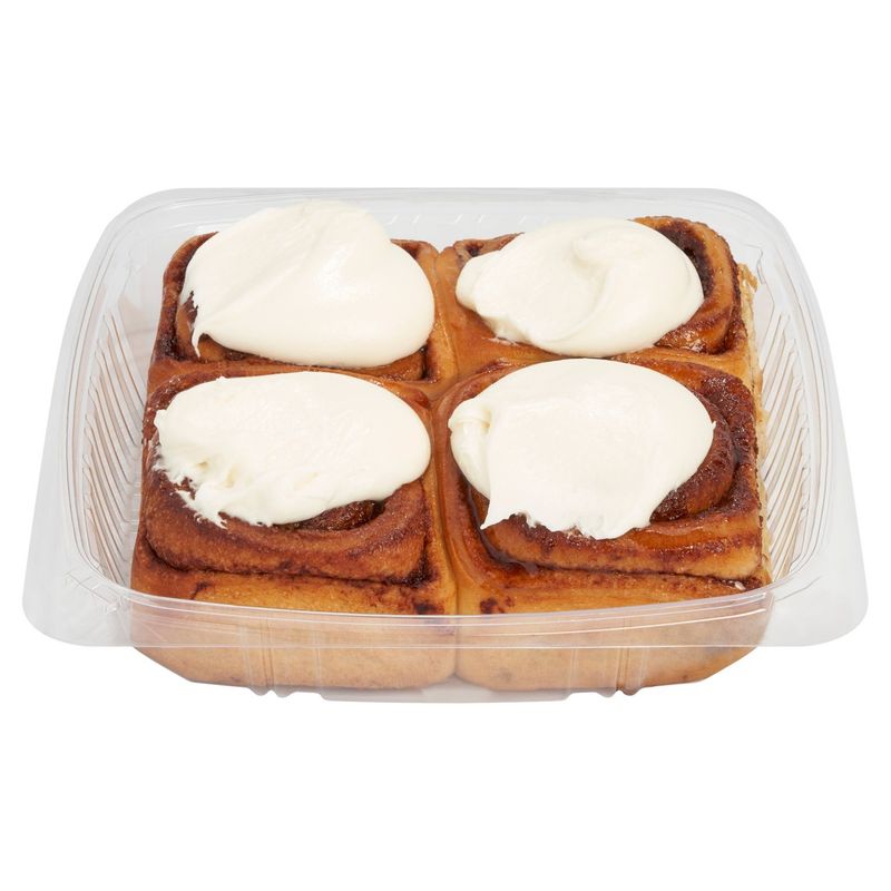 4Pk Cinnamon Rolls With Cream Cheese Icing.