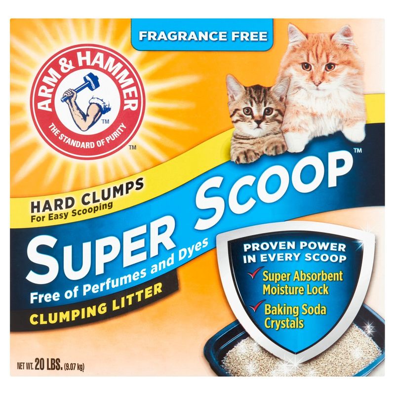 Arm &amp; Hammer Super Scoop Clumping Litter, 20 lbs