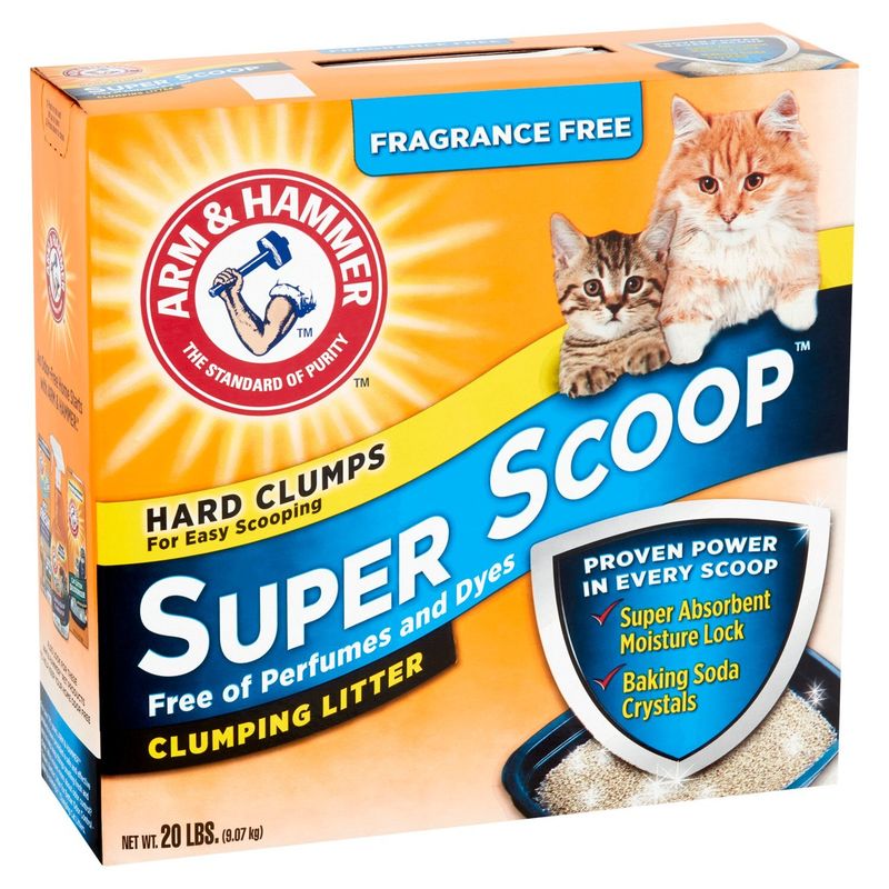 Arm &amp; Hammer Super Scoop Clumping Litter, 20 lbs