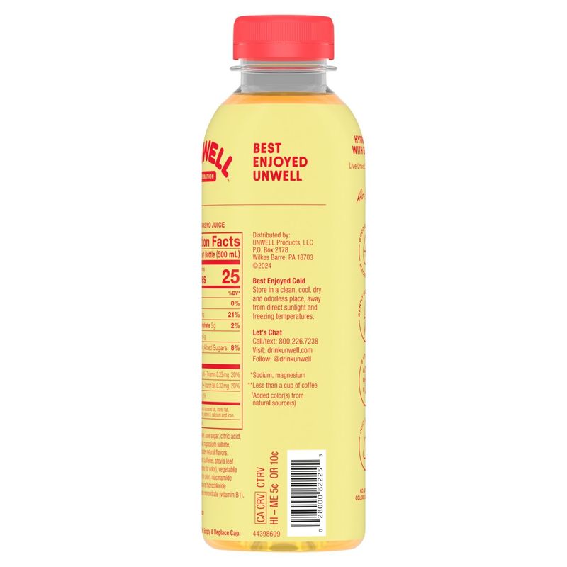 UNWELL Mango Citrus Enhanced Electrolyte Beverage, 16.9 fl oz
