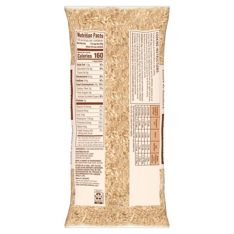 Bowl &amp; Basket Long Grain Brown Rice, 16 oz