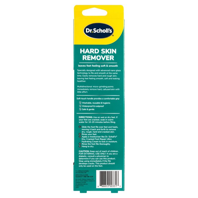 Dr.scholl's Nano Glass Foot File Hard Skin Remover