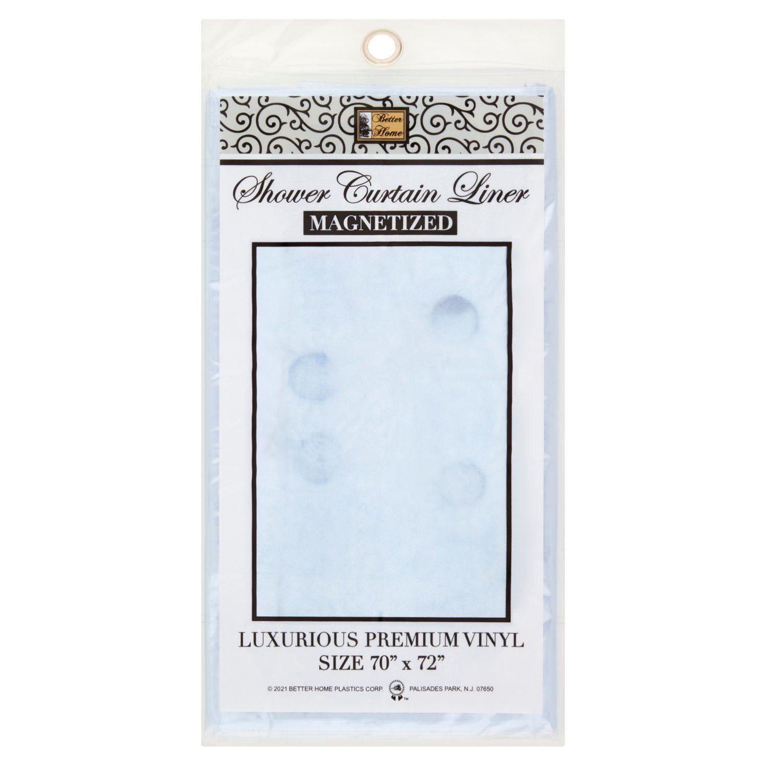 Better Home Clear Magnetized Shower Curtain Liner