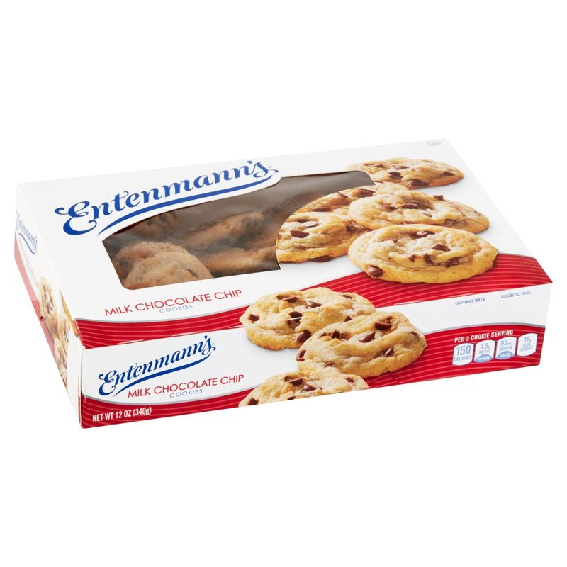 Entenmann's Milk Chocolate Chip Cookies, 12 oz