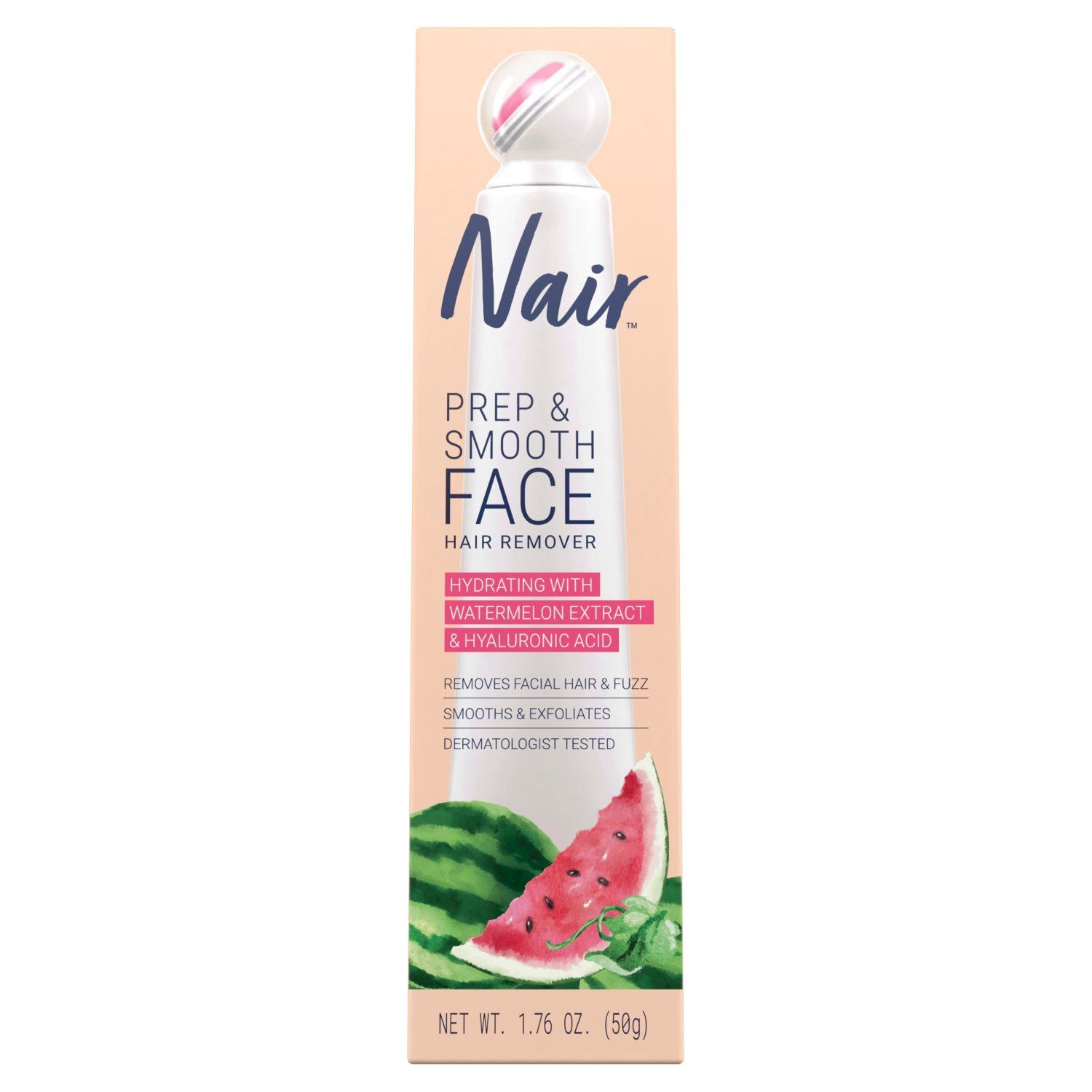 Nair Prep &amp; Smooth Face Hair Remover, 1.76 oz