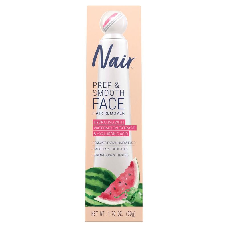 Nair Prep &amp; Smooth Face Hair Remover, 1.76 oz