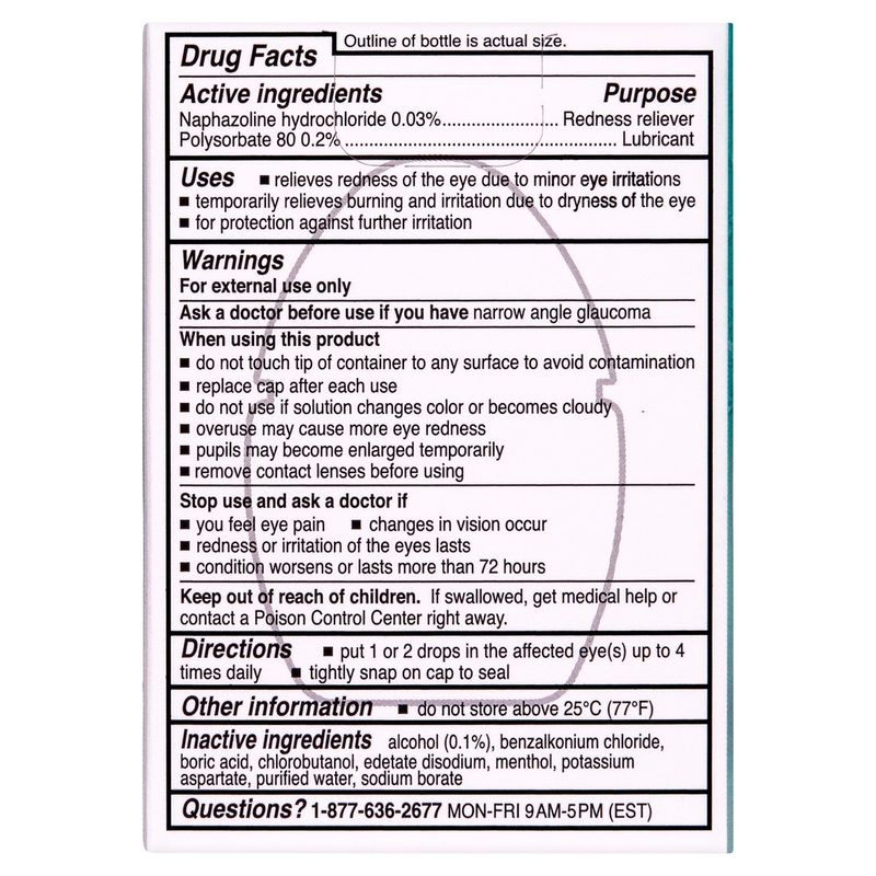 Rohto Cooling Eye Drops, Maximum Redness Relief, 0.4 fl oz
