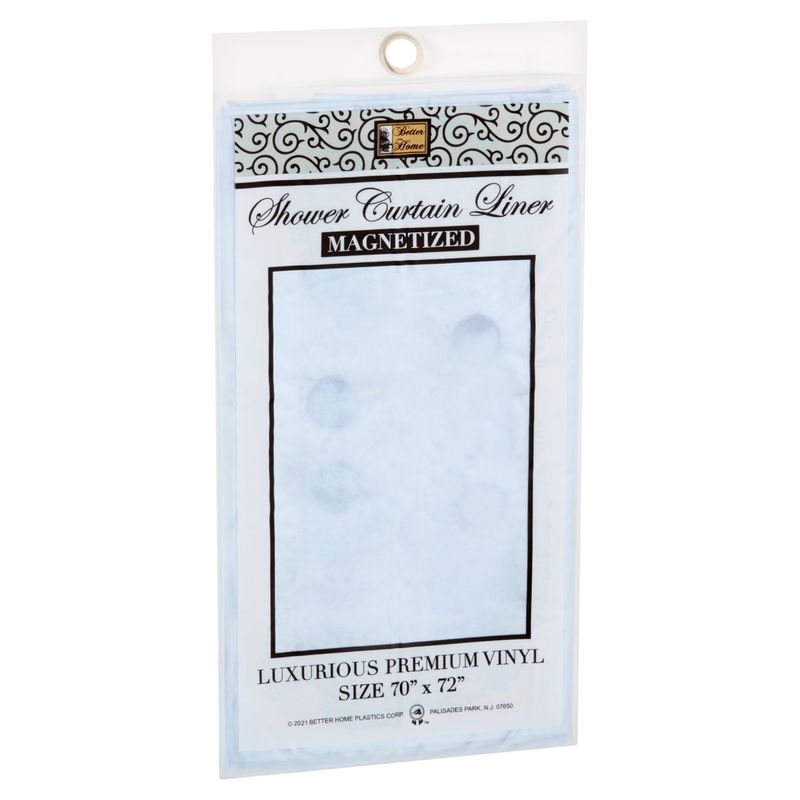 Better Home Clear Magnetized Shower Curtain Liner