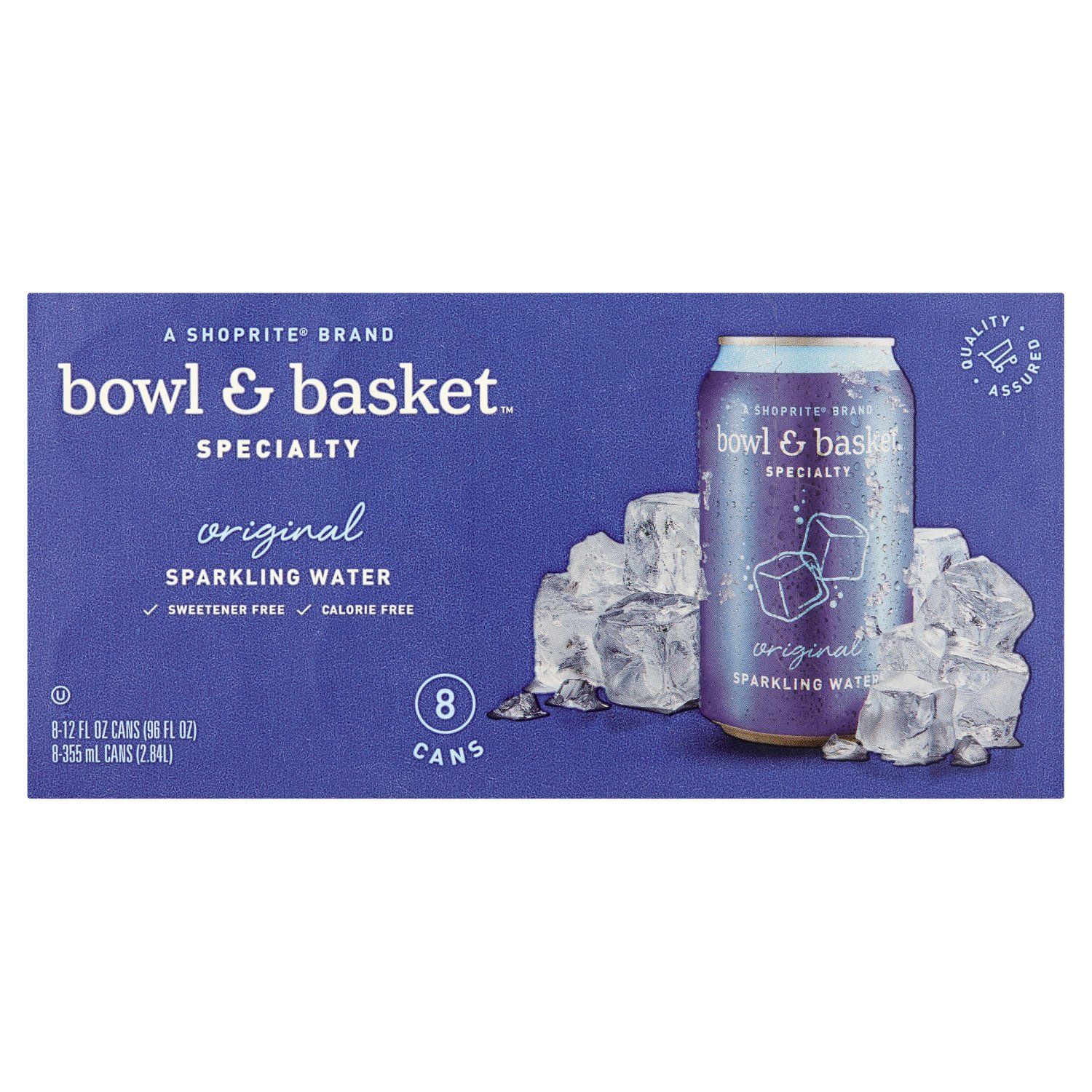 Bowl &amp; Basket Specialty Original Sparkling Water, 12 fl oz, 8 count