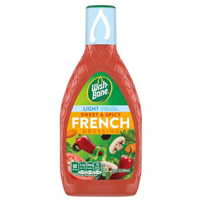 Wish-Bone Light Sweet &amp; Spicy French Dressing, 15 fl oz