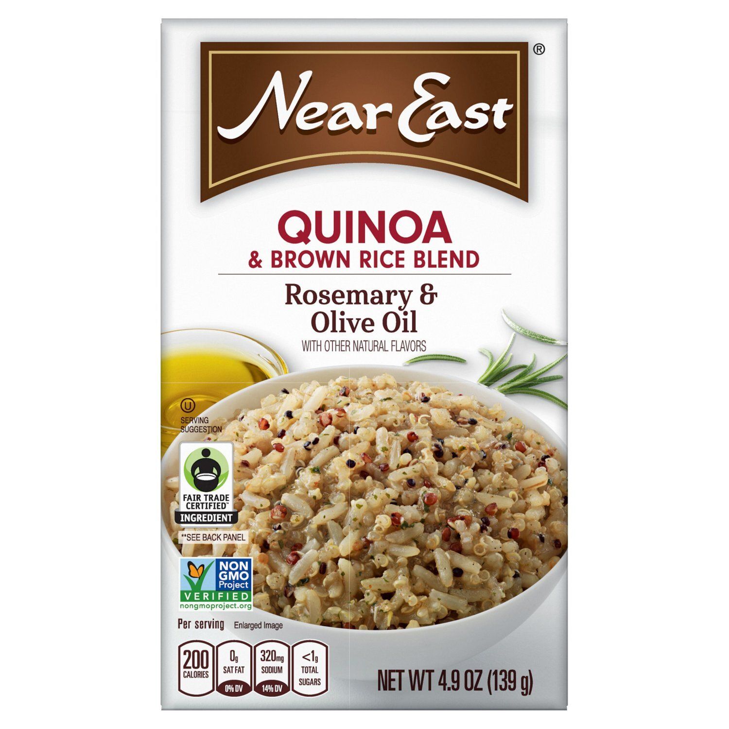 Near East Rosemary &amp; Olive Oil Quinoa &amp; Brown Rice Blend, 4.9 oz