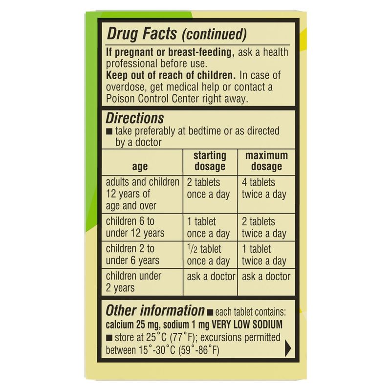 Senokot Regular Strength Standardized Senna Concentrate Tablets, 50 count