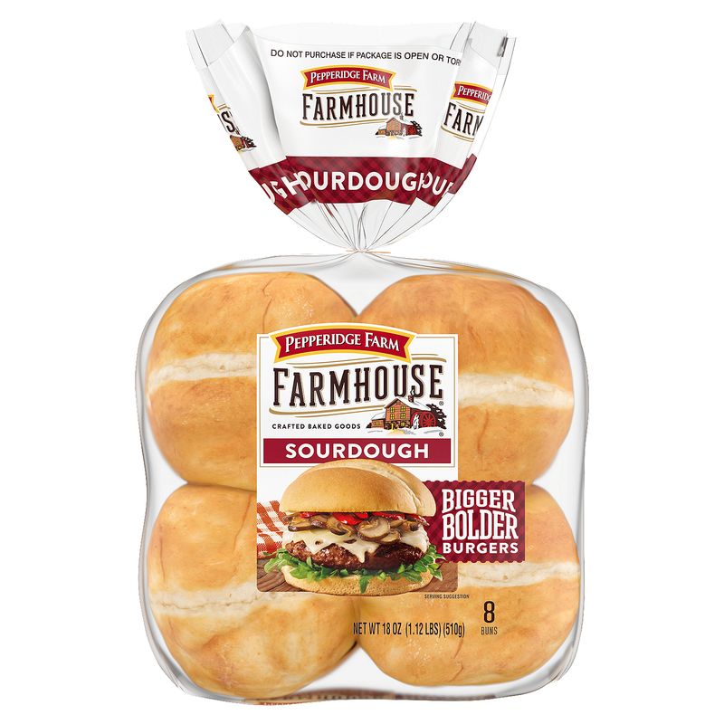 Pepperidge Farm Farmhouse Sourdough Buns, 8 count, 18 oz
