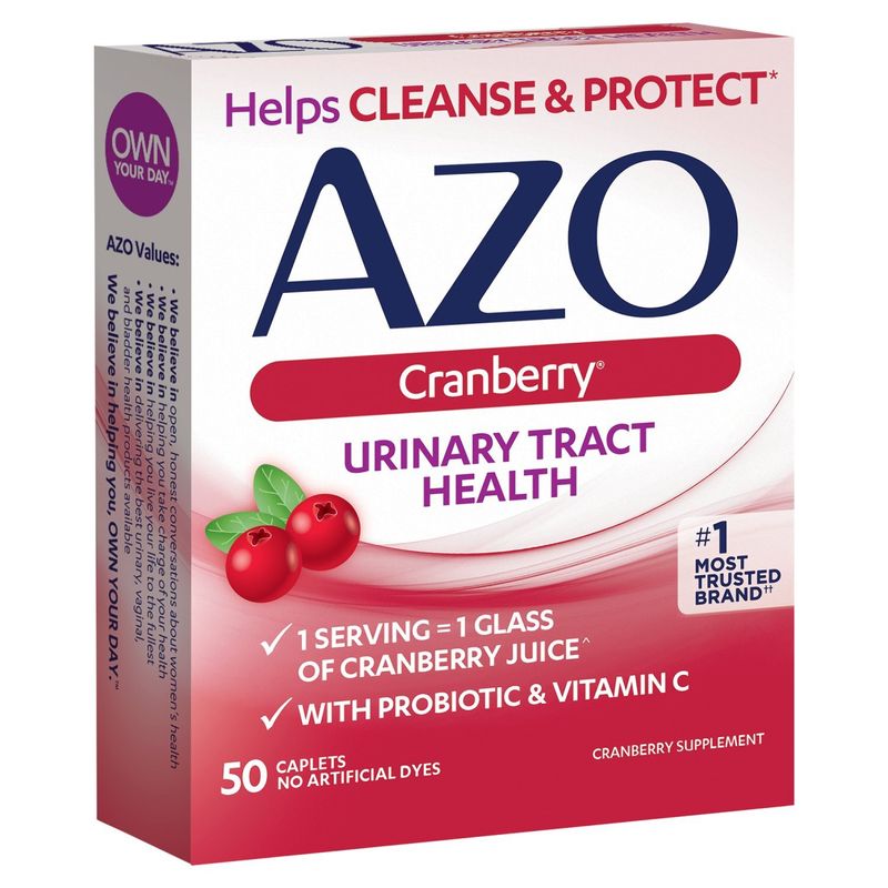AZO Urinary Tract Health Cranberry Supplement, 50 count
