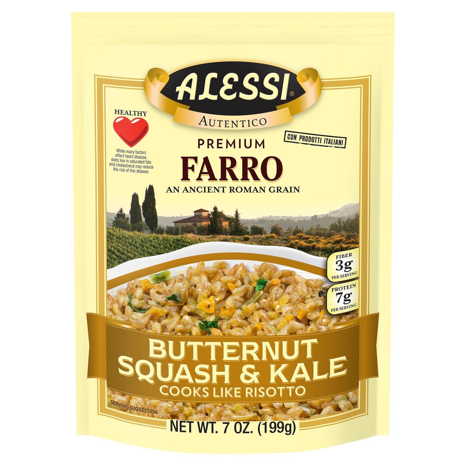 Alessi Premium Butternut Squash &amp; Kale Farro, 7 oz