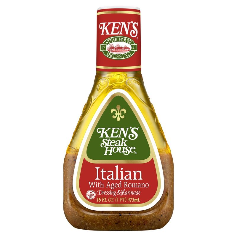 Ken's Steak House Italian with Aged Romano Dressing &amp; Marinade, 16 fl oz