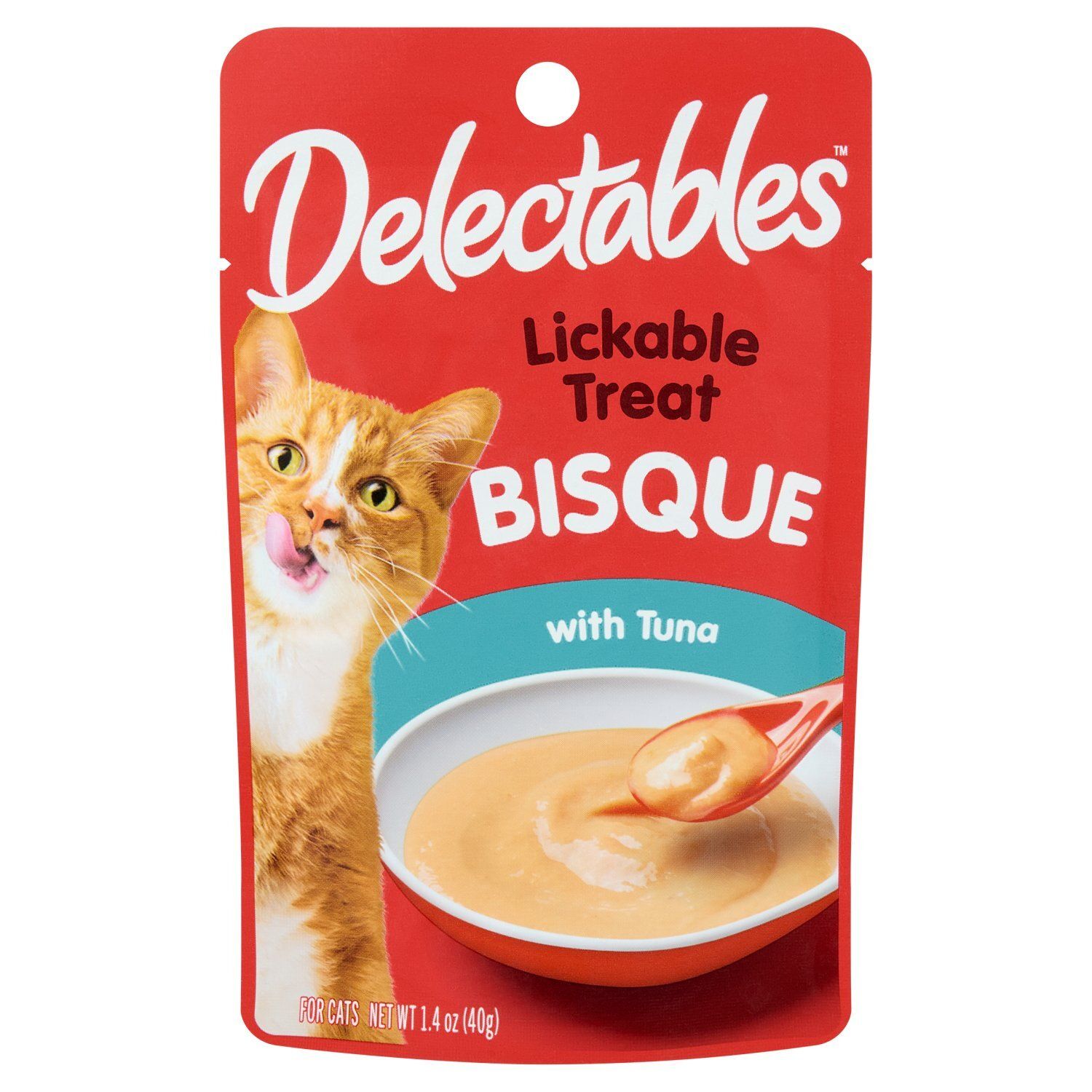 Delectables Lickable Treat Bisque with Tuna for Cats, 1.4 oz