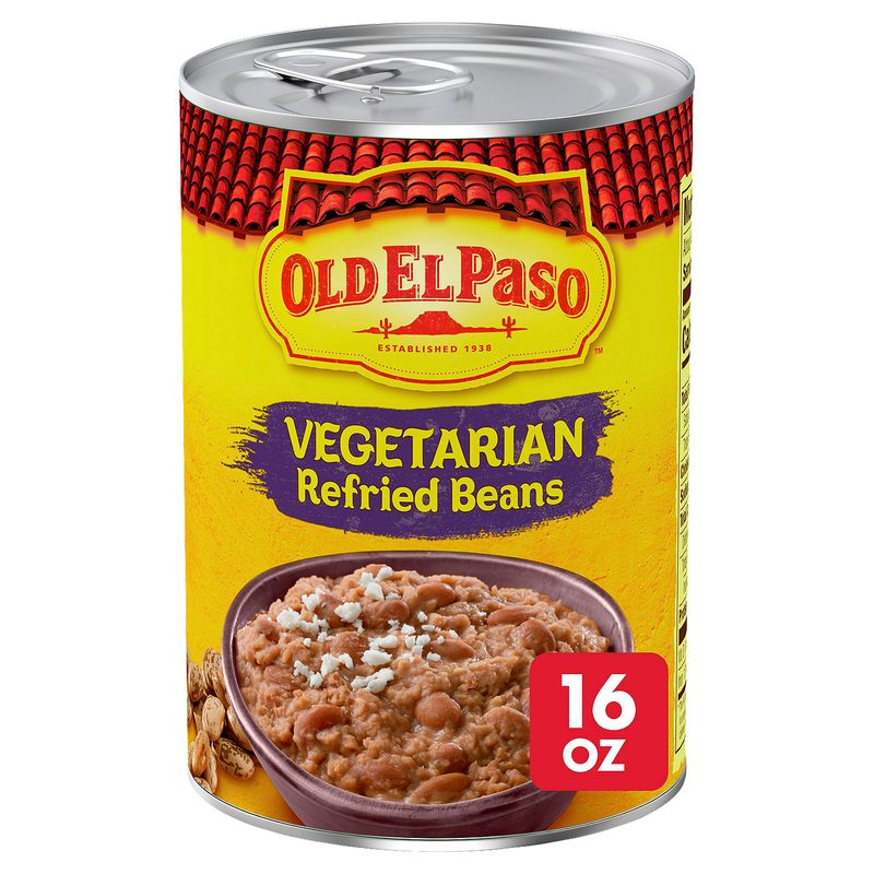 Old El Paso Vegetarian Refried Beans, 16 oz
