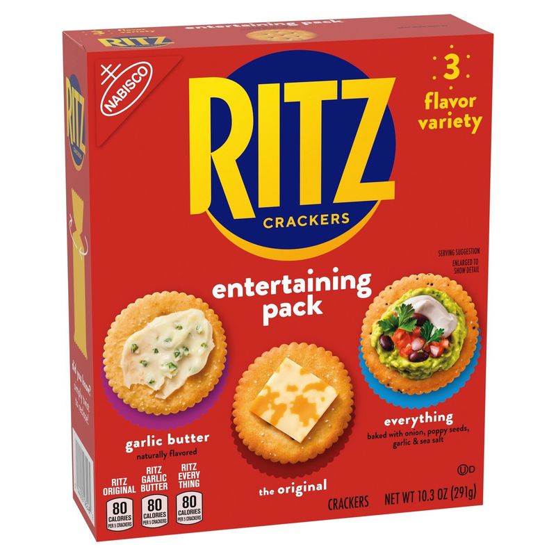 Nabisco Ritz 3 Flavor Variety Entertaining Pack Crackers, 10.3 oz