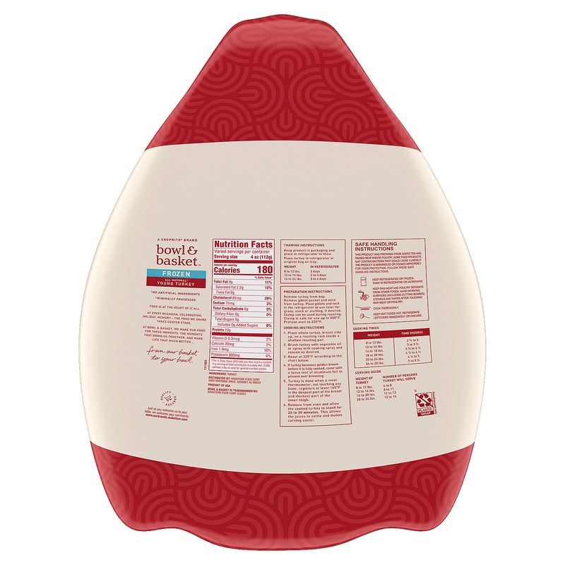 Bowl &amp; Basket Frozen Turkey, 26-28 lb
