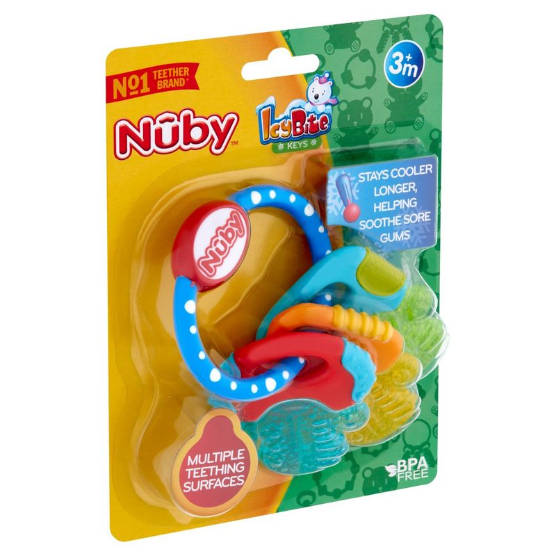 Nûby IcyBite Keys Multi-Surfaced Teether, 3m+
