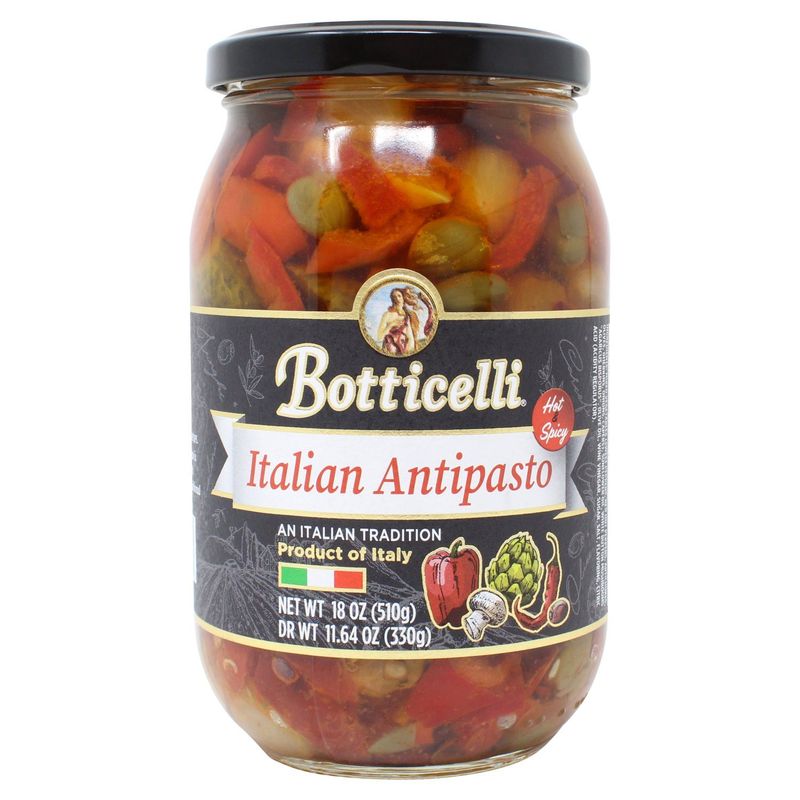 Botticelli Hot &amp; Spicy Italian Antipasto, 18 oz