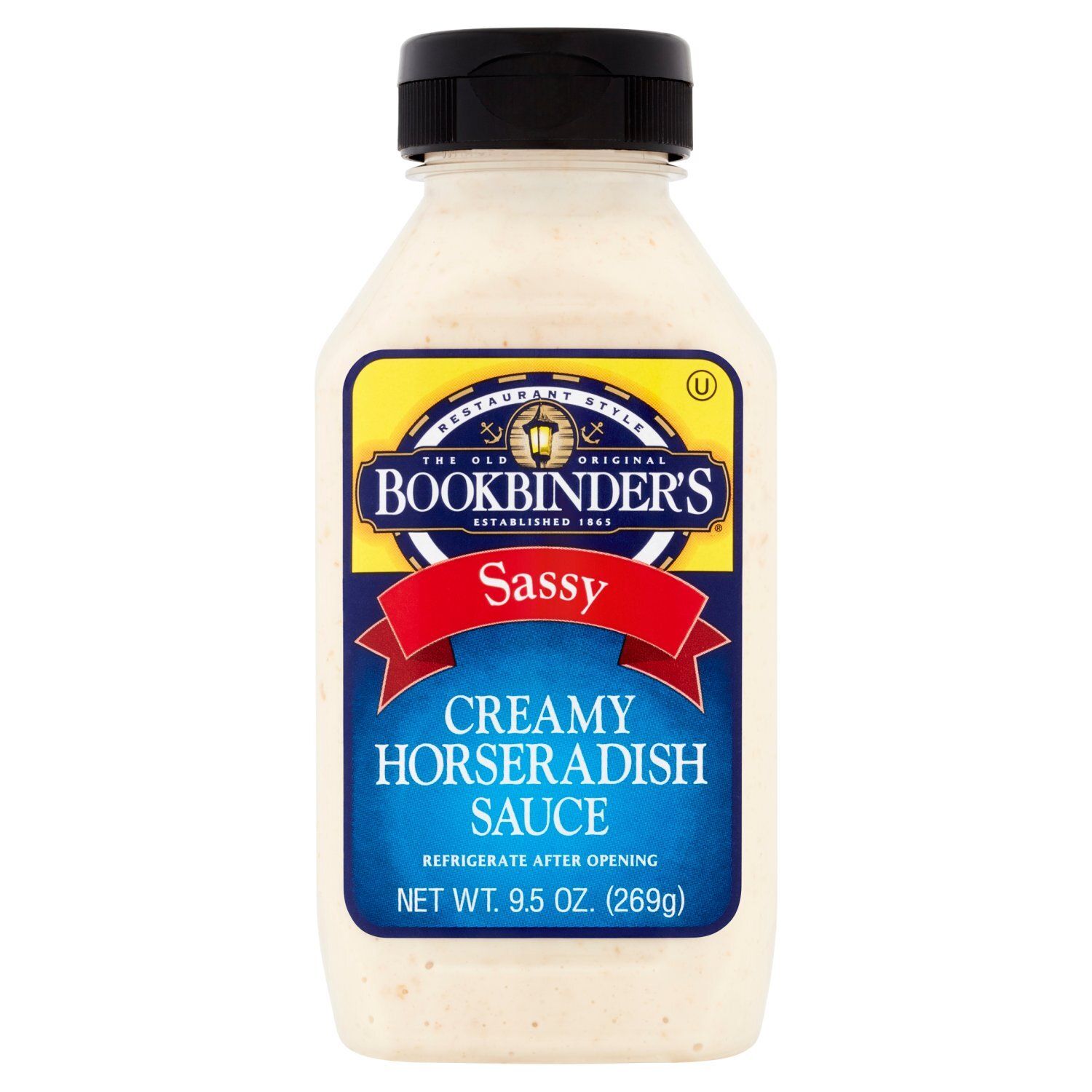 Bookbinder's Sassy Creamy Horseradish Sauce, 9.5 oz