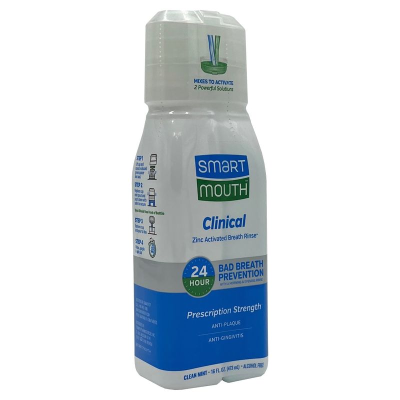 SmartMouth Clean Mint Clinical Zinc Activated Breath Rinse, 16 fl oz