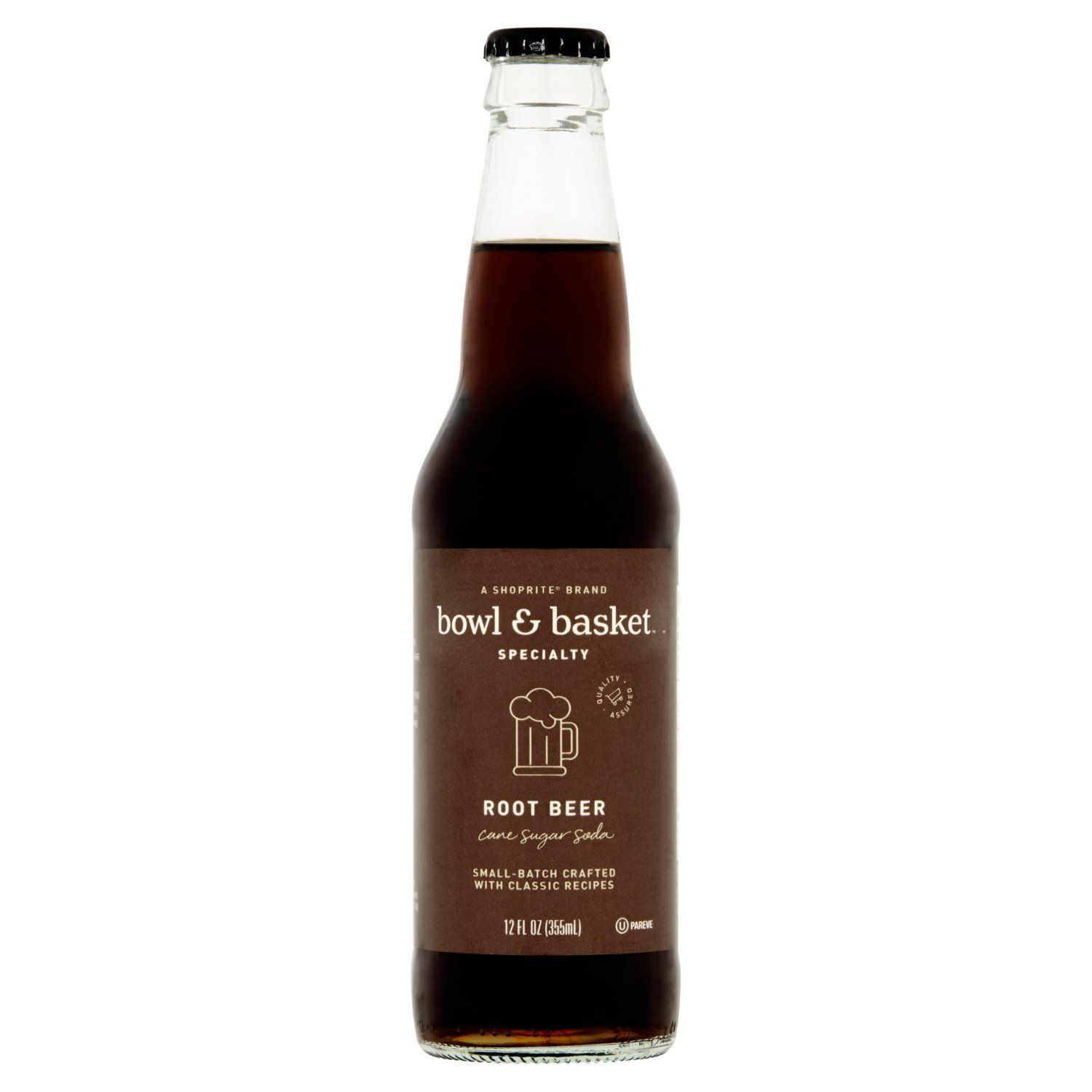 Bowl &amp; Basket Specialty Root Beer Cane Sugar Soda, 12 fl oz
