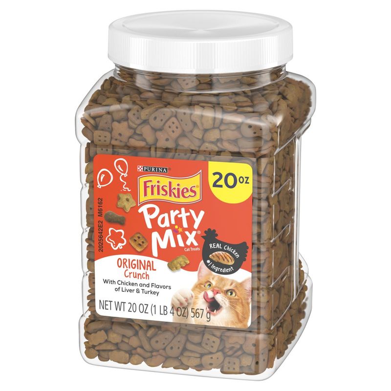 Purina Friskies Party Mix Original Crunch Cat Treats, 20 oz