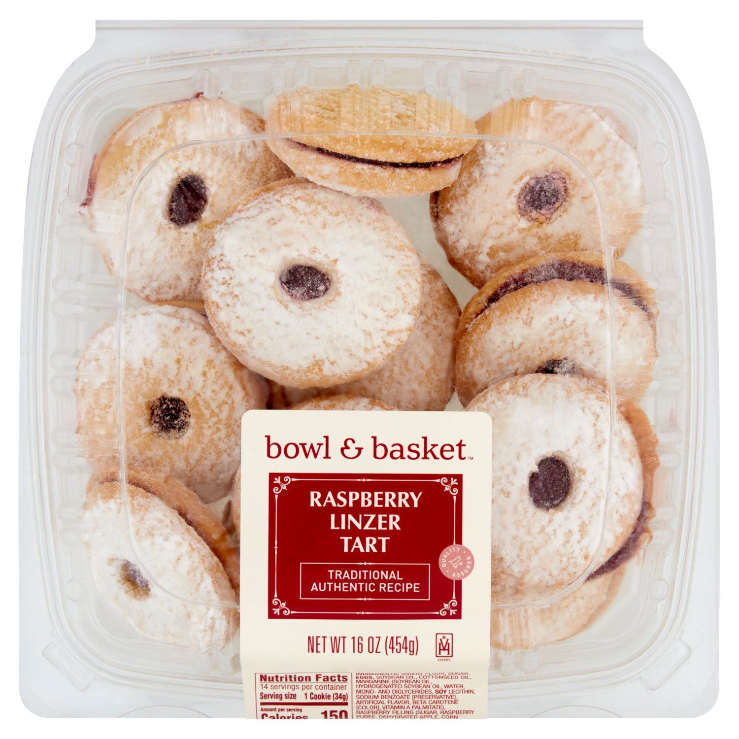 Bowl &amp; Basket Raspberry Linzer Tart, 16 oz