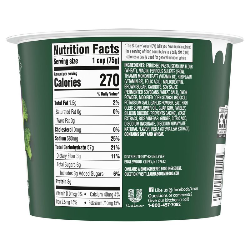Knorr Teriyaki Noodles Pasta Cup, 2.6 oz