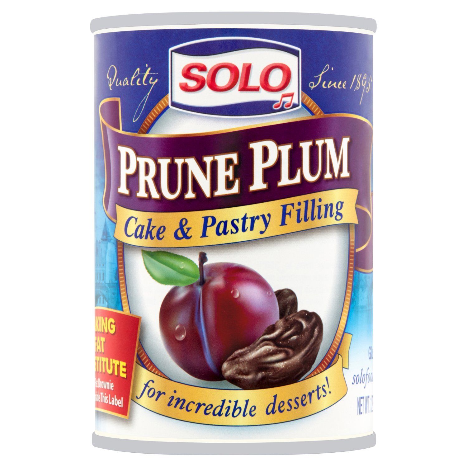 Solo Prune Plum Cake &amp; Pastry Filling, 12 oz